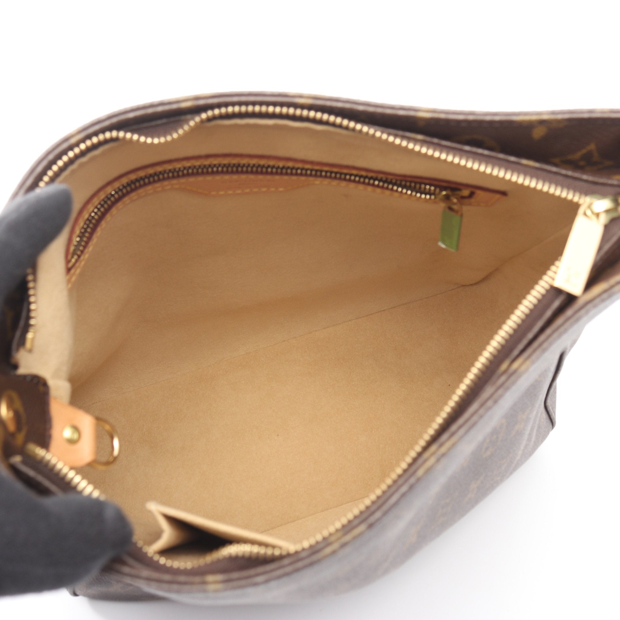 ルーピングGM LOUIS VUITTON◇カラハリGM/ショルダーバッグ/PVC/BRW/総 