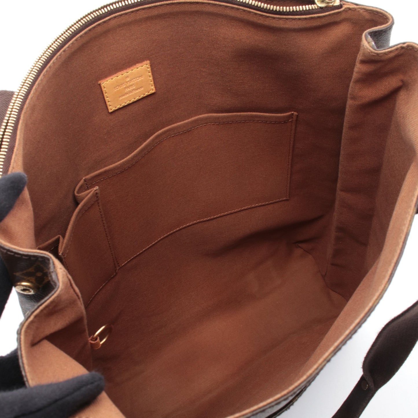 カバ ボブール モノグラム ショルダーバッグ トートバッグ PVC レザー ブラウン ルイヴィトン バッグ LOUIS VUITTON