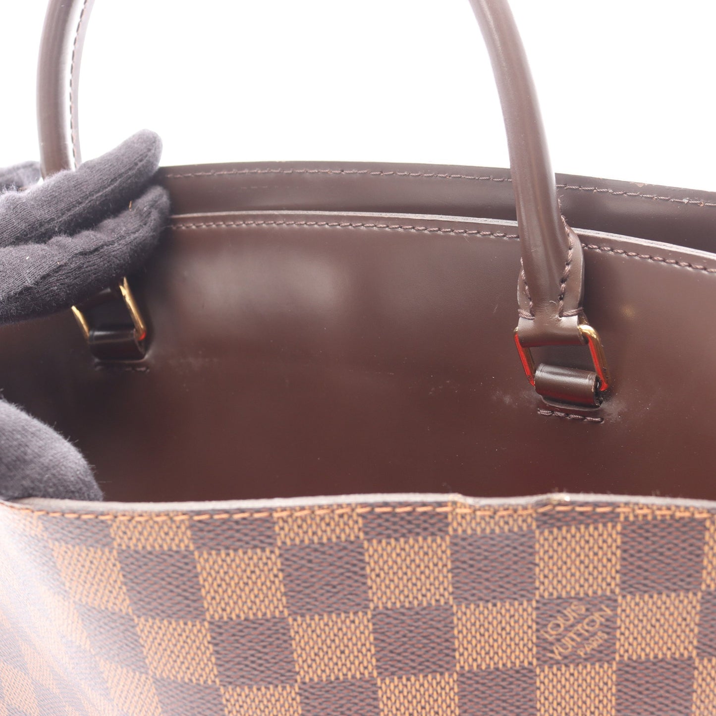 リヴォリMM ダミエエベヌ ハンドバッグ PVC レザー ブラウン 2WAY ルイヴィトン バッグ LOUIS VUITTON