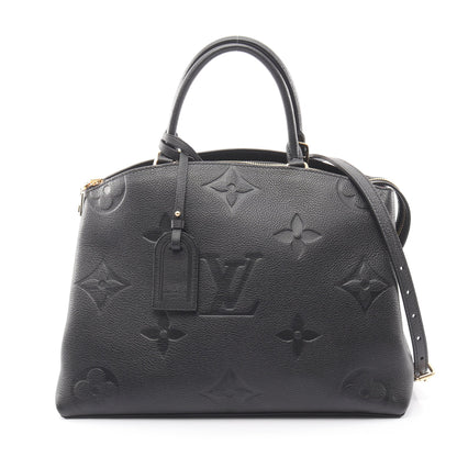 グラン パレMM モノグラムアンプラント ハンドバッグ レザー ブラック 2WAY ルイヴィトン バッグ LOUIS VUITTON