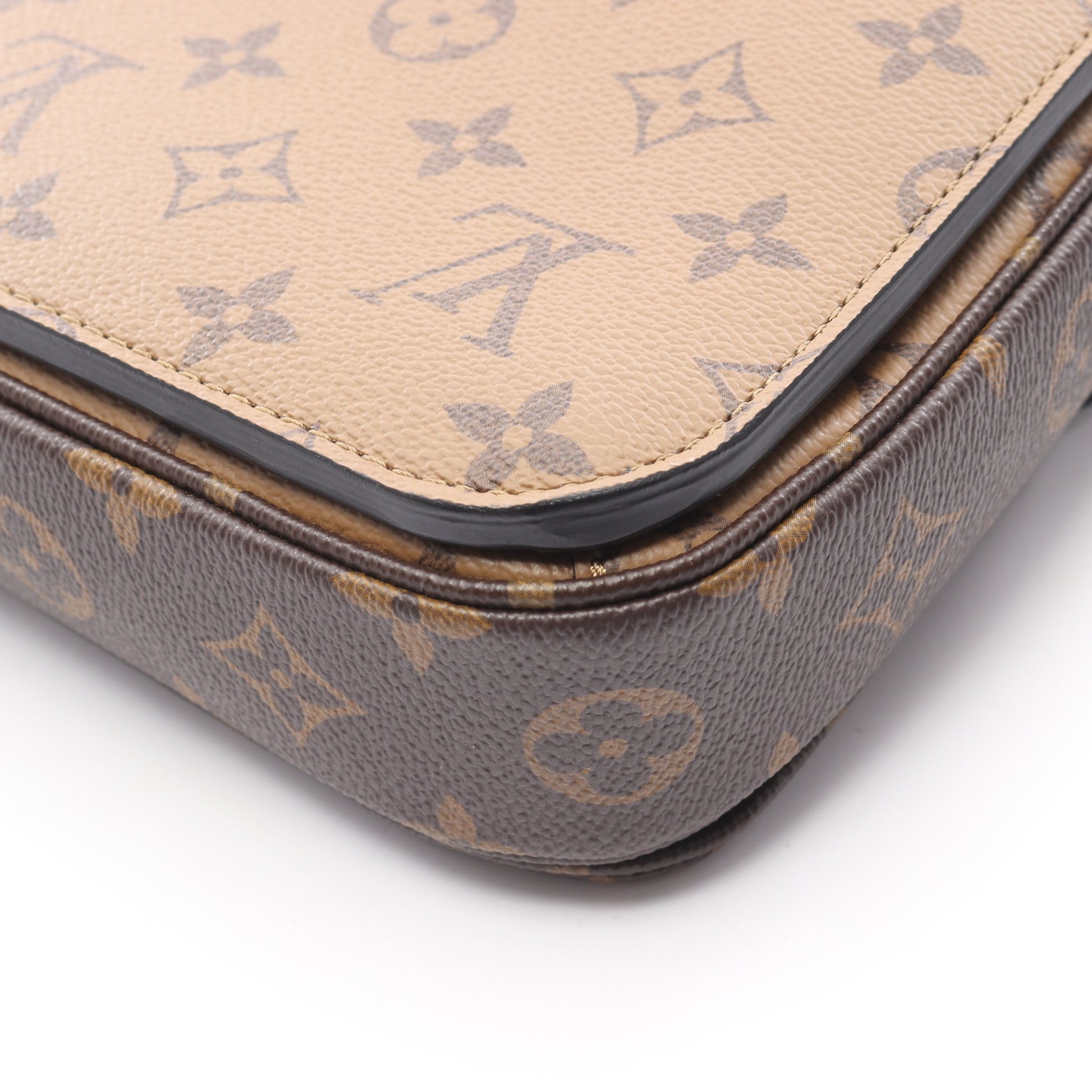 ポシェット メティス MM モノグラムリバース ハンドバッグ PVC レザー ブラウン ブラック 2WAY ルイヴィトン バッグ LOUIS VUITTON