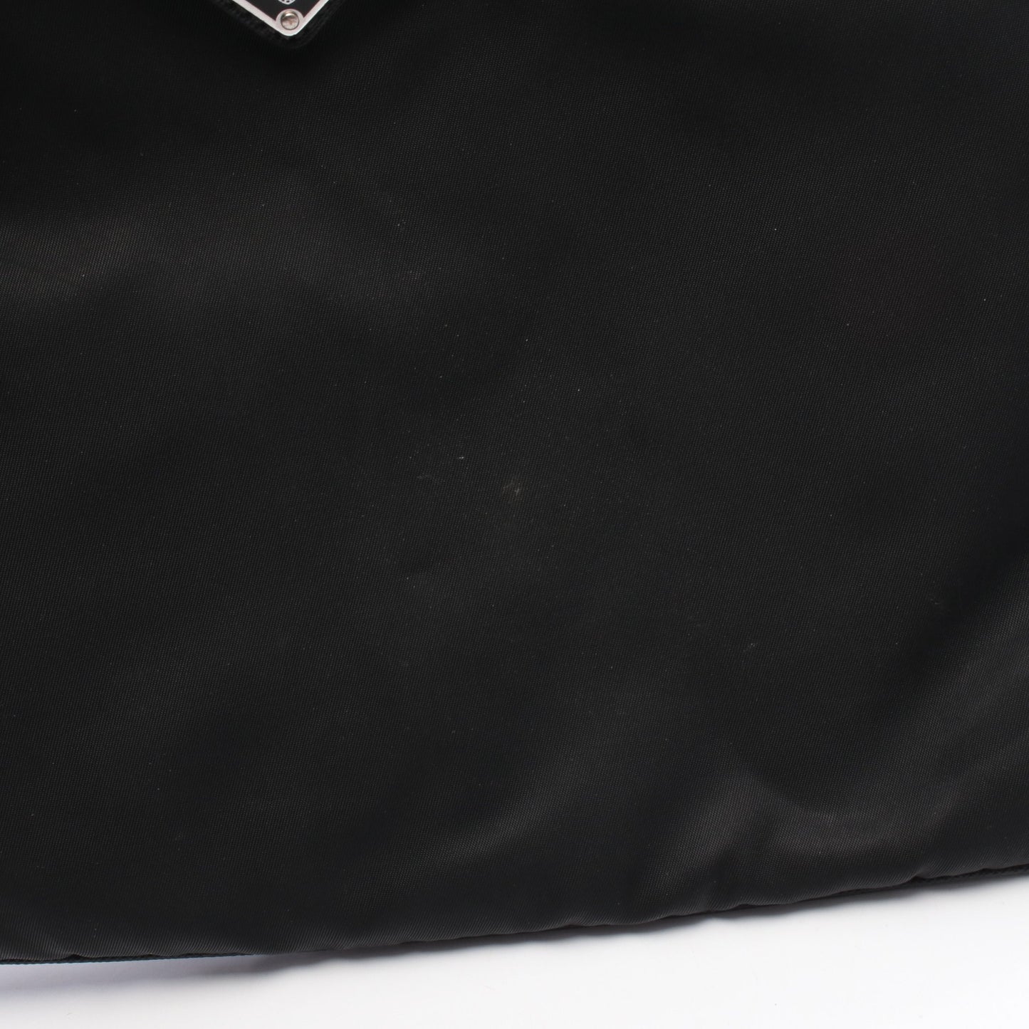 TESSUTO + SAFFI ショルダーバッグ ナイロン サフィアーノレザー ブラック プラダ バッグ PRADA