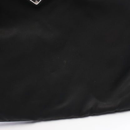 TESSUTO + SAFFI ショルダーバッグ ナイロン サフィアーノレザー ブラック プラダ バッグ PRADA