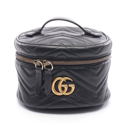 GGマーモント ミニ バックパック リュックサック レザー ブラック グッチ バッグ GUCCI
