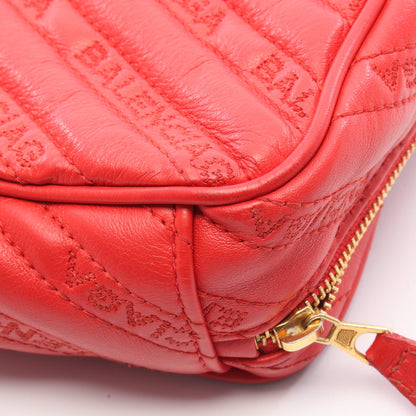 ブランケットリポーターXS チェーンショルダーバッグ レザー レッド バレンシアガ バッグ BALENCIAGA