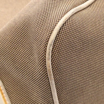 LOGO JACQUARD ロゴジャガード ショルダーバッグ トートバッグ キャンバス レザー カーキブラウン アイボリー プラダ バッグ PRADA