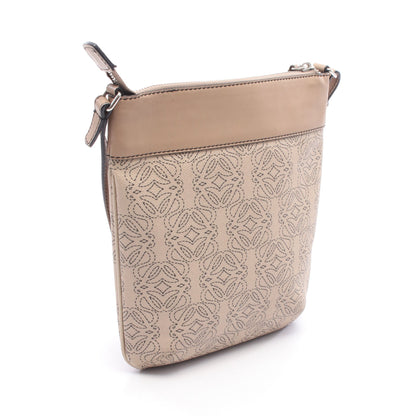 リピートアナグラム ショルダーバッグ レザー ピンクベージュ ロエベ バッグ LOEWE