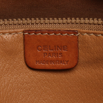 マカダム ショルダーバッグ PVC レザー ブラウン ダークブラウン セリーヌ バッグ CELINE