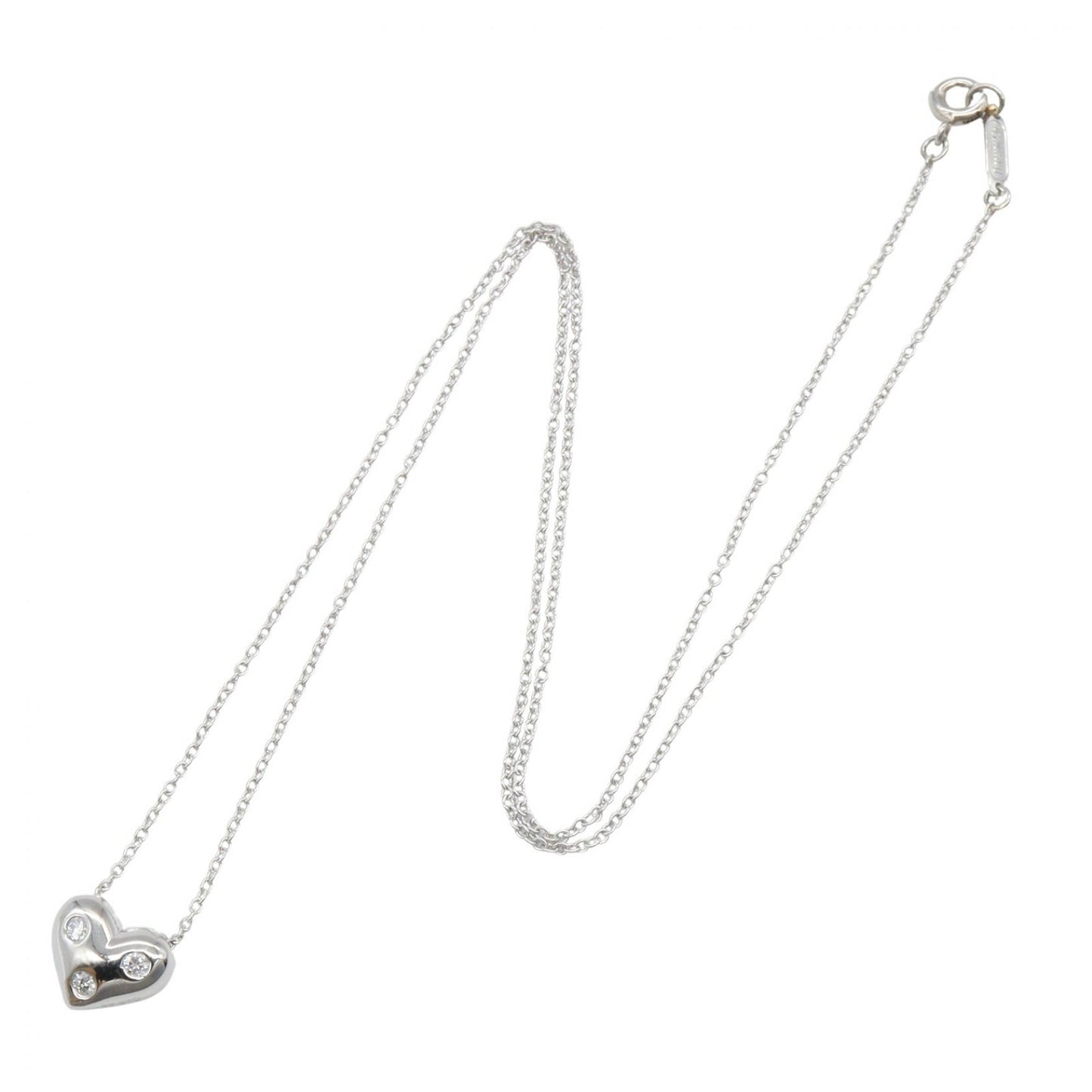 ドッツネックレス 3PD ネックレス K18WG ダイヤモンド ホワイトゴールド クリア ティファニー アクセサリー TIFFANY & Co.