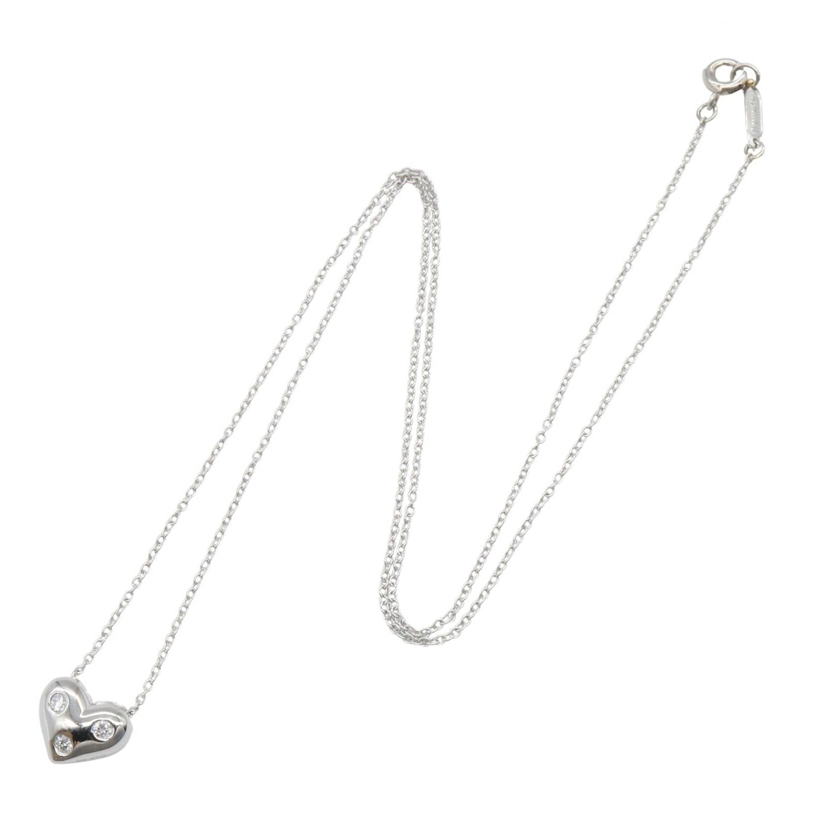 ドッツネックレス 3PD ネックレス K18WG ダイヤモンド ホワイトゴールド クリア ティファニー アクセサリー TIFFANY & Co.