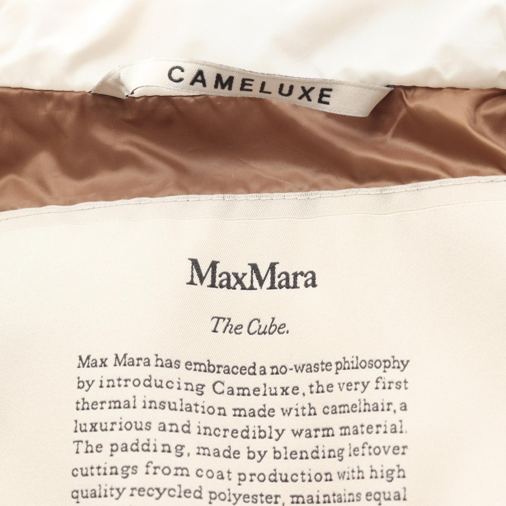 The Cube CAMELUKE フード付き 中綿 ジャケット オフホワイト マックスマーラ アウター Max Mara