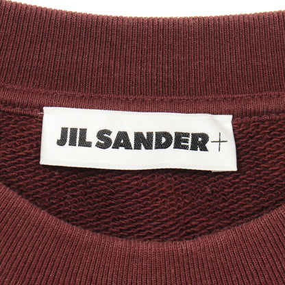 クルーネック スウェットシャツ コットン ブラウン ジルサンダープラス トップス JIL SANDER＋