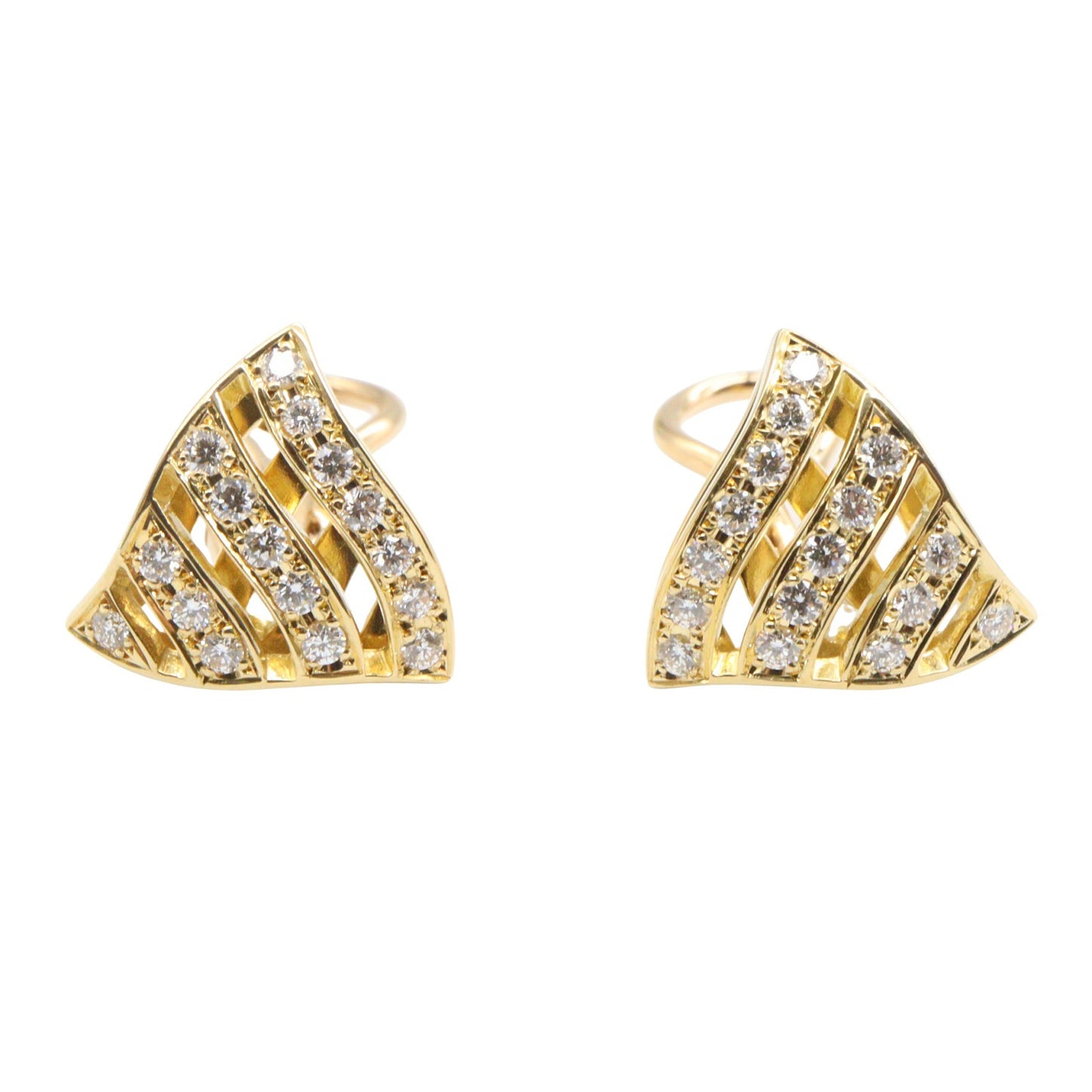 ダイヤ イヤリング イヤリング K18YG ダイヤモンド イエローゴールド クリア ミキモト アクセサリー MIKIMOTO
