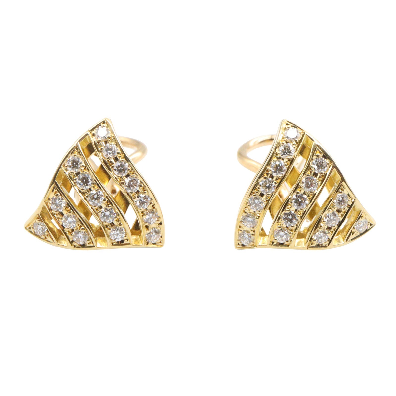 ダイヤ イヤリング イヤリング K18YG ダイヤモンド イエローゴールド クリア ミキモト アクセサリー MIKIMOTO