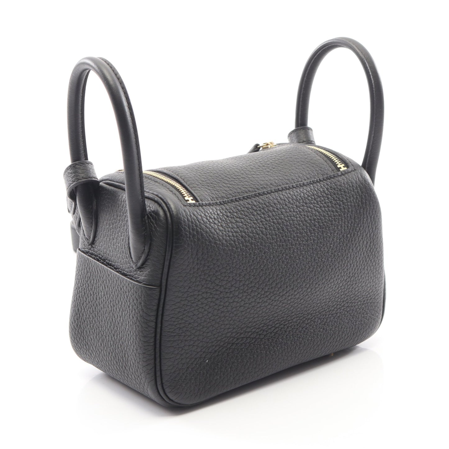 リンディ ミニ ショルダーバッグ トリヨンクレマンス ブラック ゴールド金具 U刻印 エルメス バッグ HERMES
