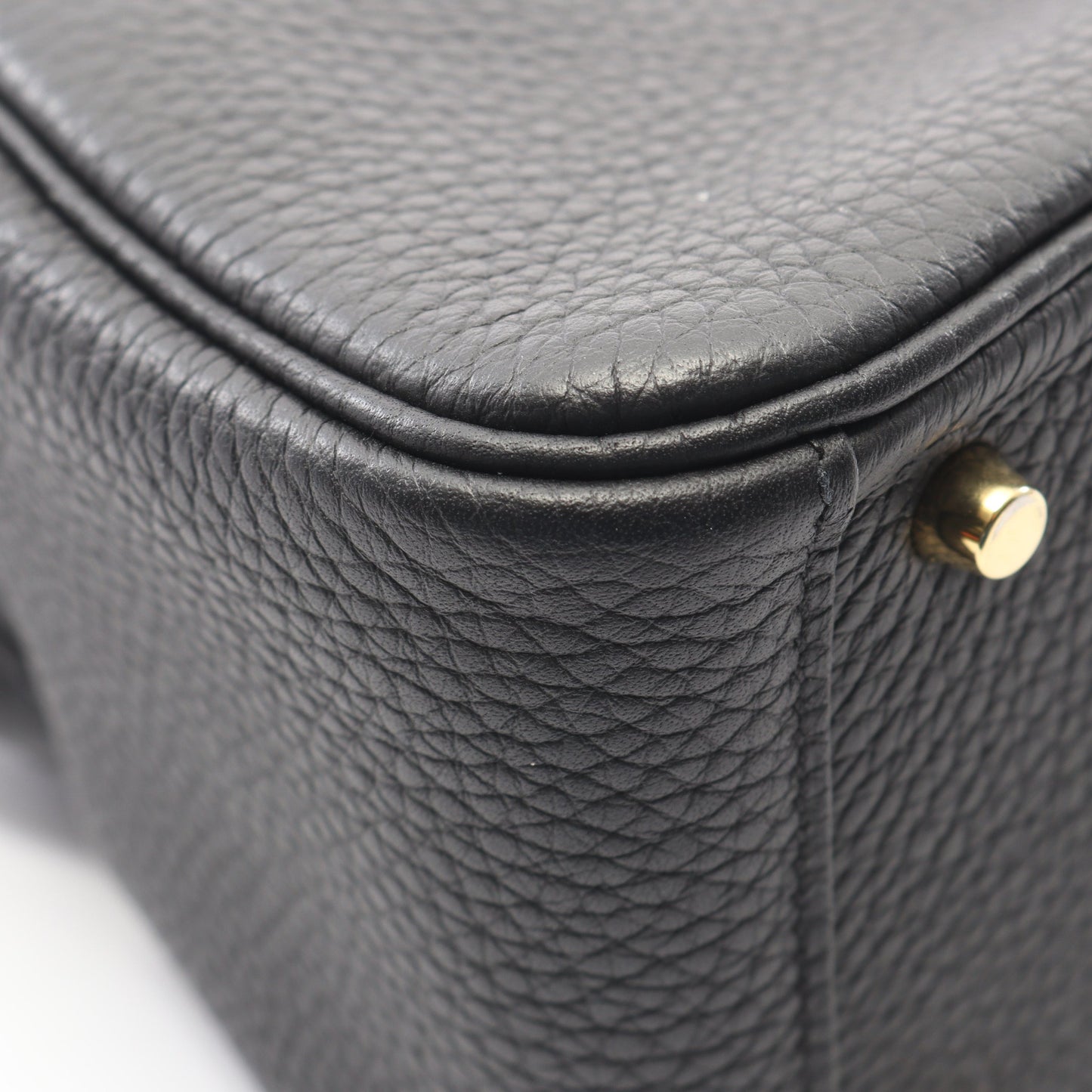 リンディ ミニ ショルダーバッグ トリヨンクレマンス ブラック ゴールド金具 U刻印 エルメス バッグ HERMES