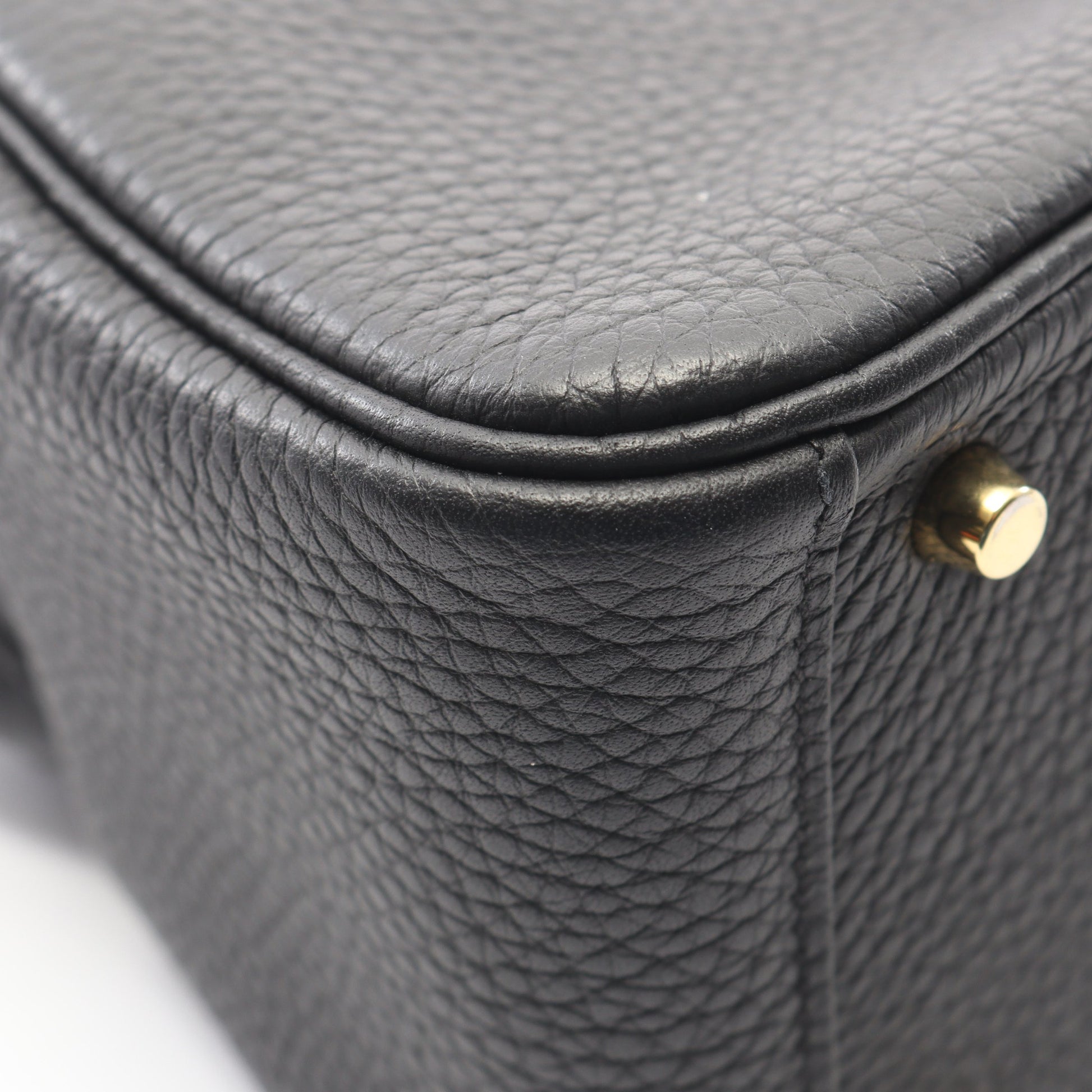 リンディ ミニ ショルダーバッグ トリヨンクレマンス ブラック ゴールド金具 U刻印 エルメス バッグ HERMES