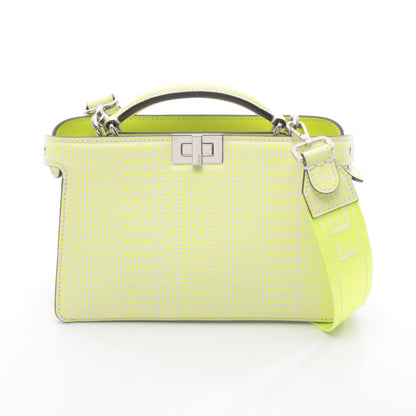 FENDI × MARC JACOBS ピーカブー ISeeU アイシーユー エックスクロス ハンドバッグ レザー イエロー ホワイト ネオンカラー 2WAY フェンディ バッグ FENDI