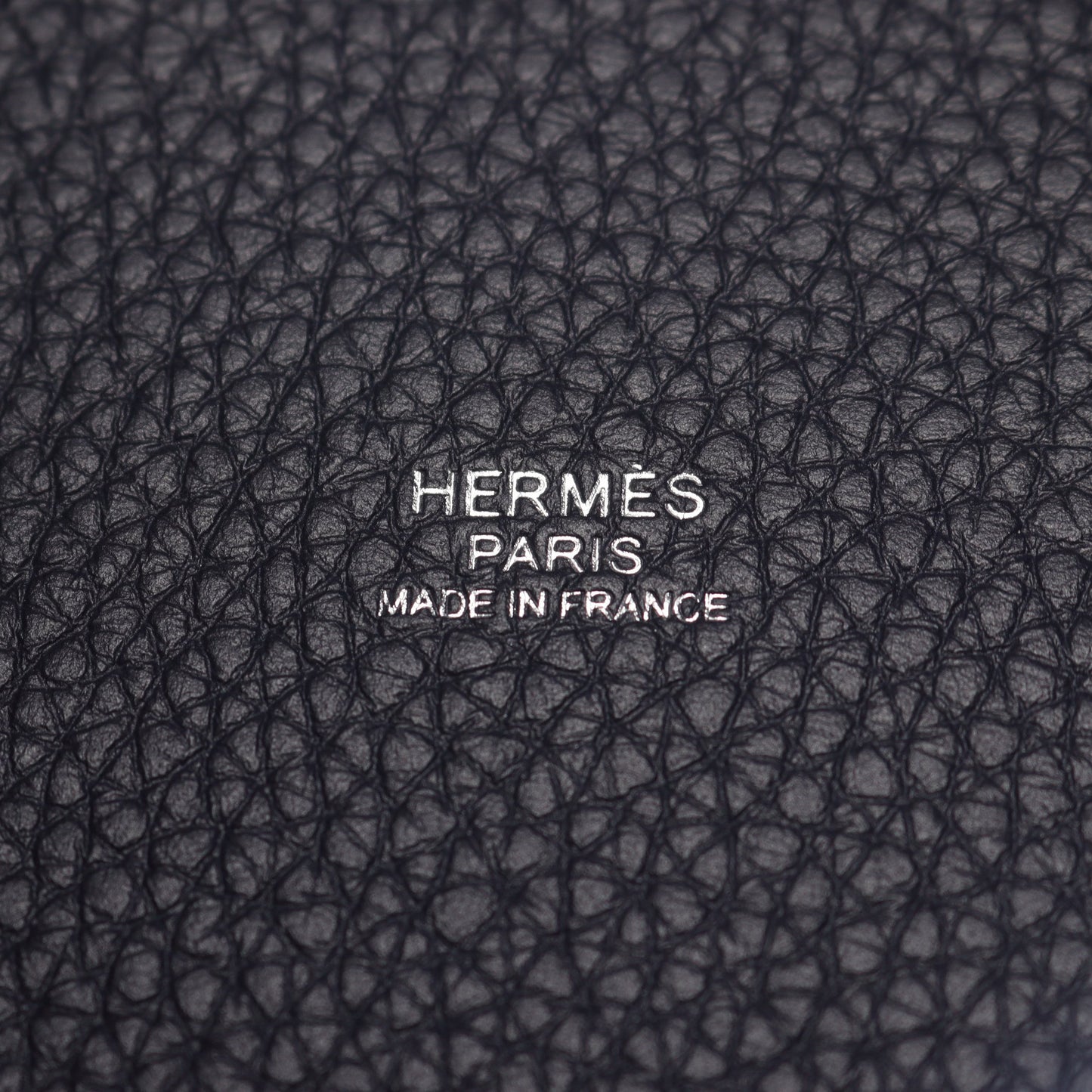 ピコタンロックPM ブルーニュイ ハンドバッグ トリヨンクレマンス ネイビー シルバー金具 Z刻印 エルメス バッグ HERMES