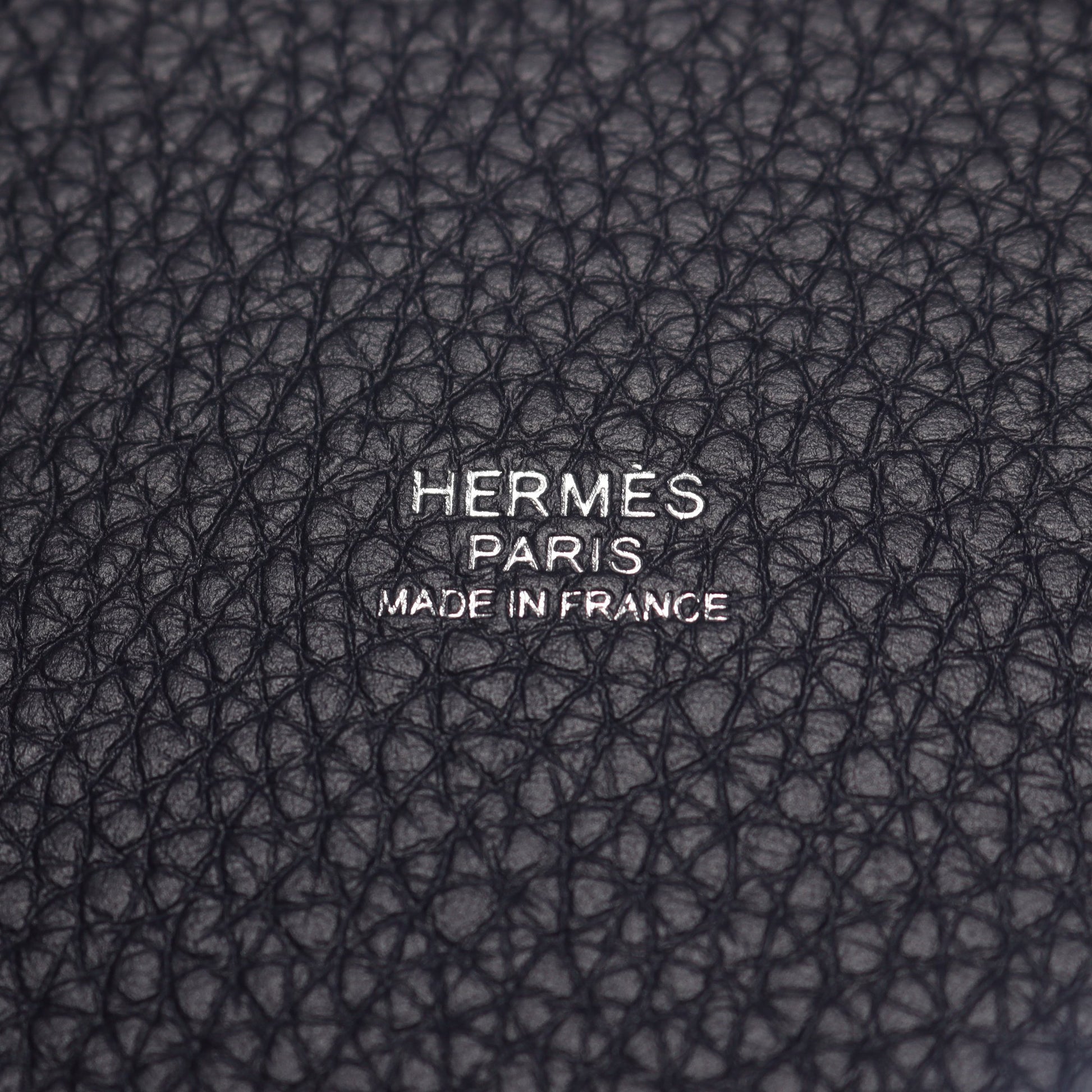 ピコタンロックPM ブルーニュイ ハンドバッグ トリヨンクレマンス ネイビー シルバー金具 Z刻印 エルメス バッグ HERMES