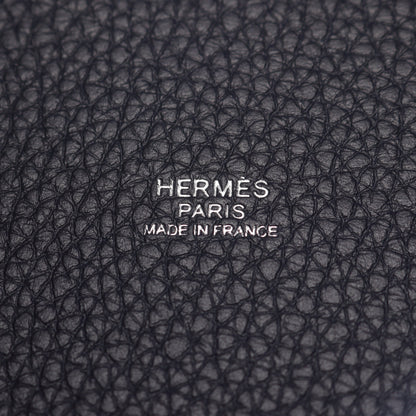 ピコタンロックPM ブルーニュイ ハンドバッグ トリヨンクレマンス ネイビー シルバー金具 Z刻印 エルメス バッグ HERMES
