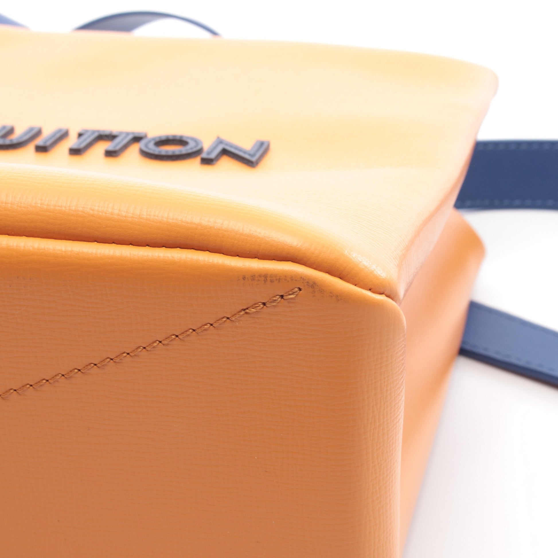 ショッパートート MINI サフラン ハンドバッグ トートバッグ レザー オレンジ 2WAY ルイヴィトン バッグ LOUIS VUITTON