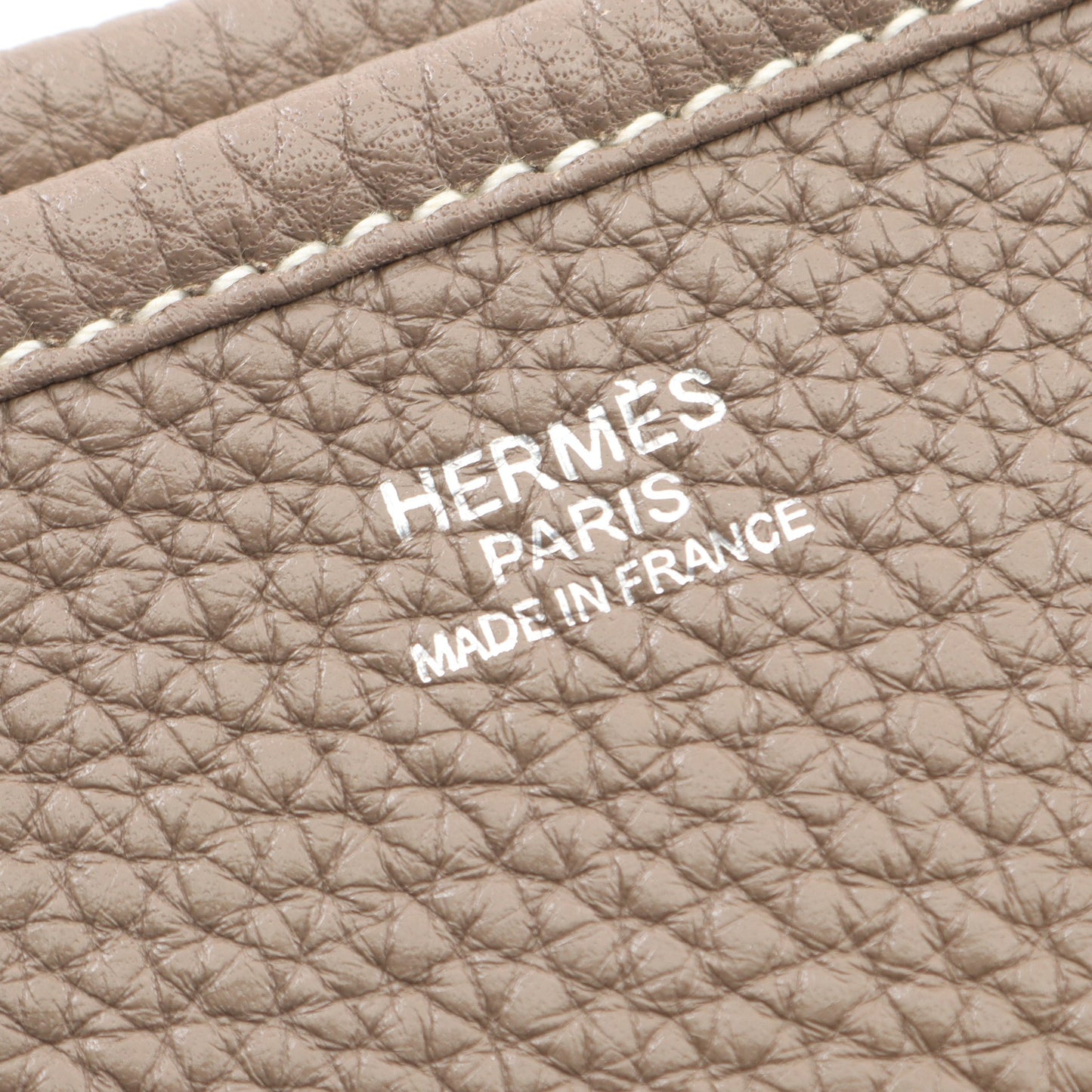 エヴリン 1 アン GM ショルダーバッグ トリヨンクレマンス グレーブラウン シルバー金具 □N刻印 エルメス バッグ HERMES