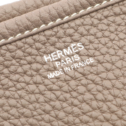 エヴリン 1 アン GM ショルダーバッグ トリヨンクレマンス グレーブラウン シルバー金具 □N刻印 エルメス バッグ HERMES