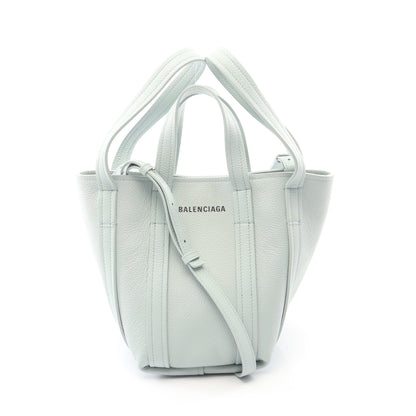 Everyday XS North South ハンドバッグ レザー ライトグリーン 2WAY バレンシアガ バッグ BALENCIAGA