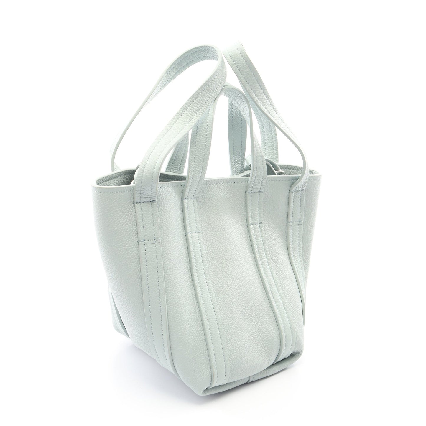 Everyday XS North South ハンドバッグ レザー ライトグリーン 2WAY バレンシアガ バッグ BALENCIAGA