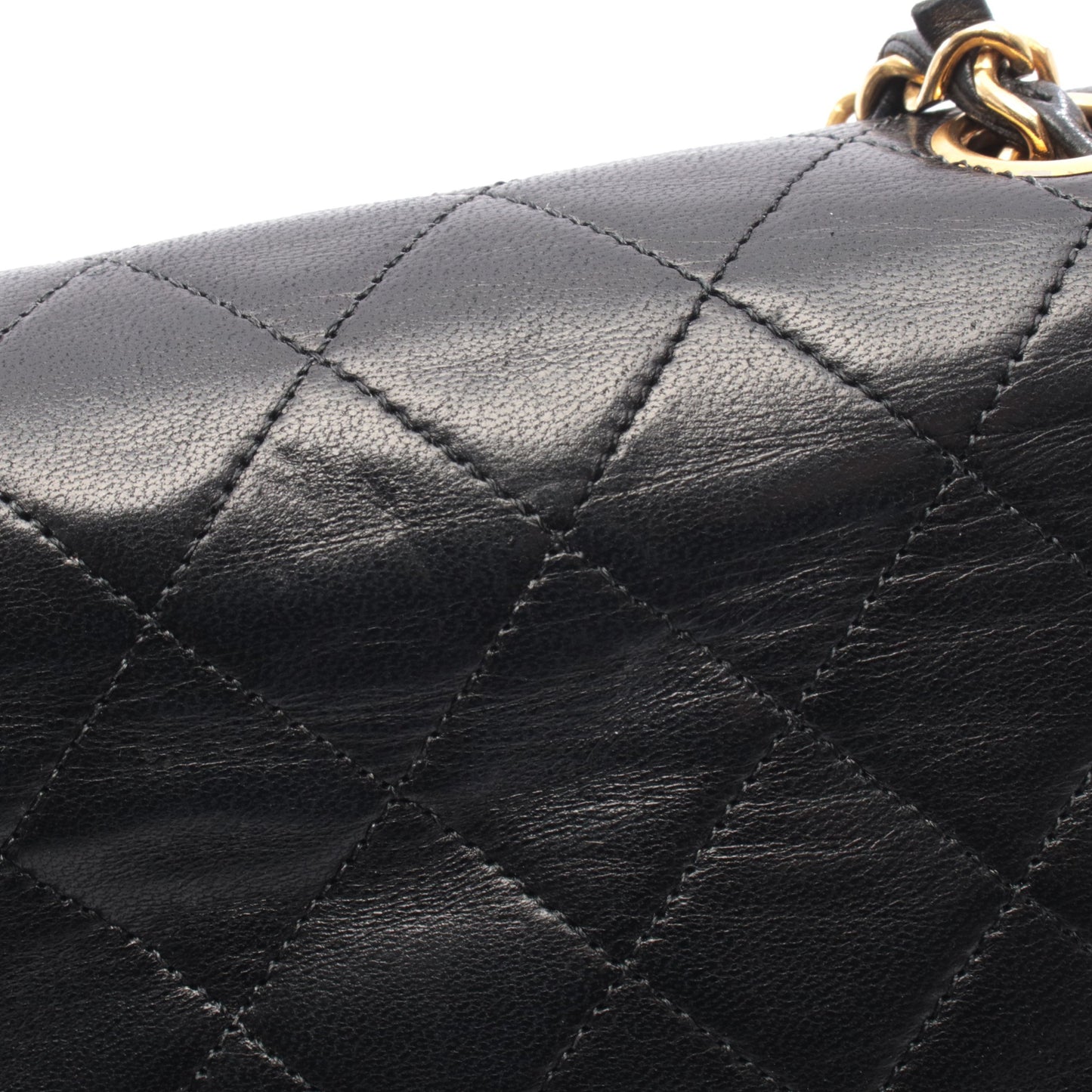 ミニマトラッセ20 チェーンショルダーバッグ ラムスキン ブラック ゴールド金具 シャネル バッグ CHANEL