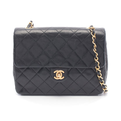 ミニマトラッセ20 チェーンショルダーバッグ ラムスキン ブラック ゴールド金具 シャネル バッグ CHANEL