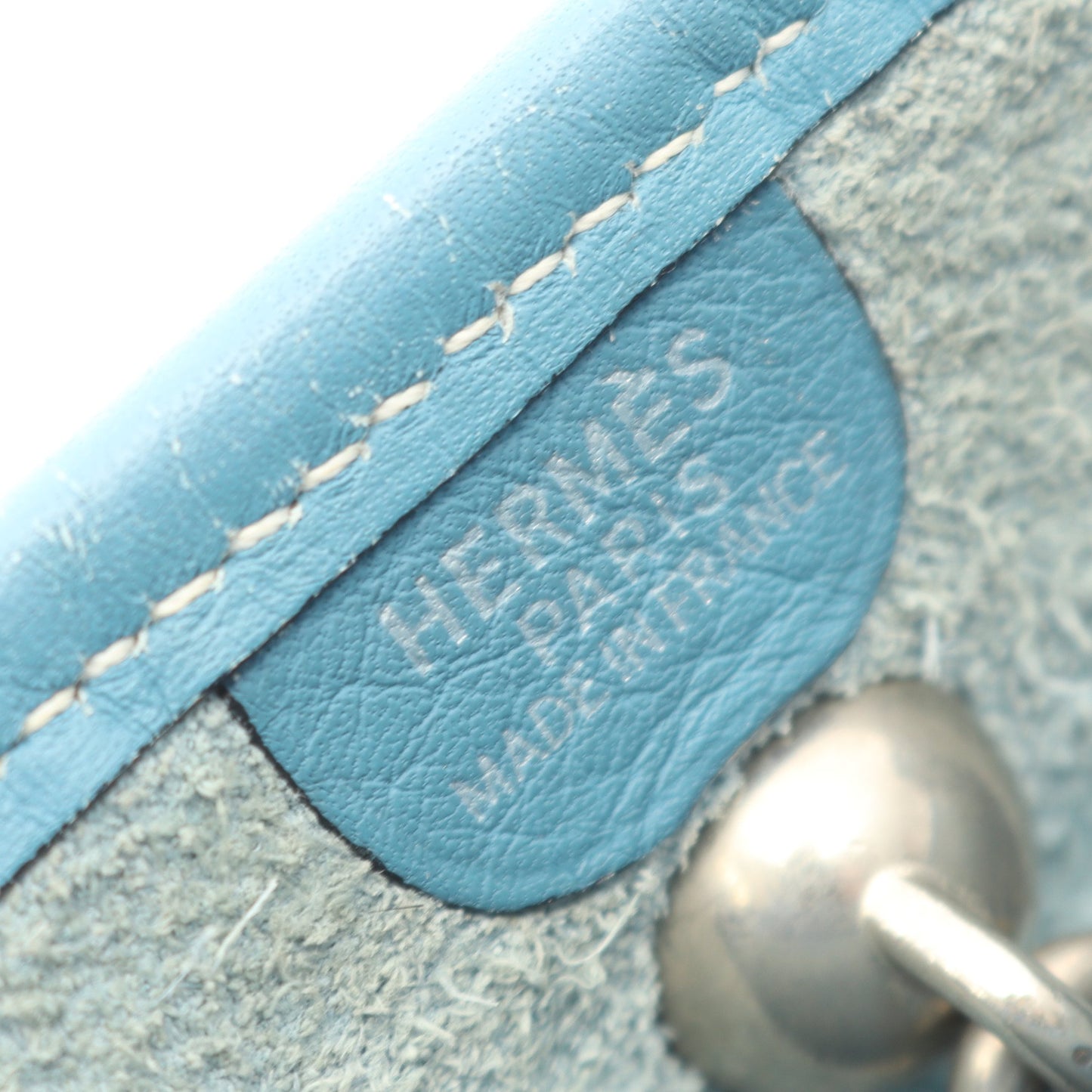 ヴェスパPM ブルージーン ショルダーバッグ トリヨンクレマンス ブルー シルバー金具 □J刻印 エルメス バッグ HERMES