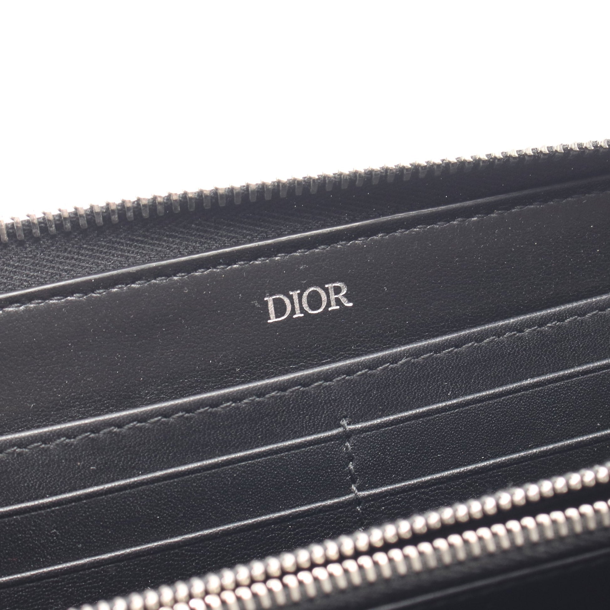 オブリーク ギャラクシー ラウンドファスナー長財布 レザー ブラック ディオール 財布・小物 DIOR