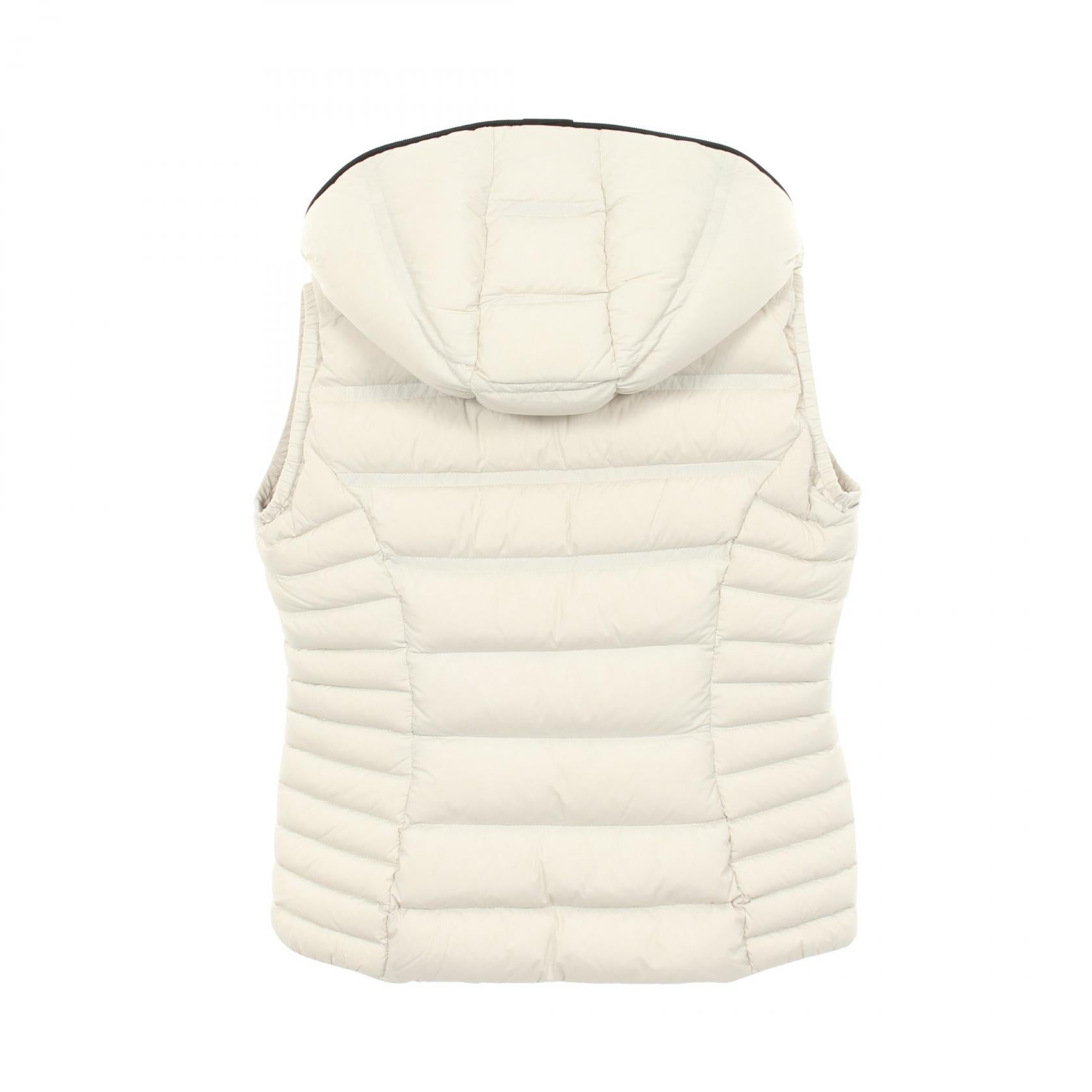 ALITERSE フード付き ダウンベスト ナイロン ホワイト ブラック モンクレール アウター MONCLER