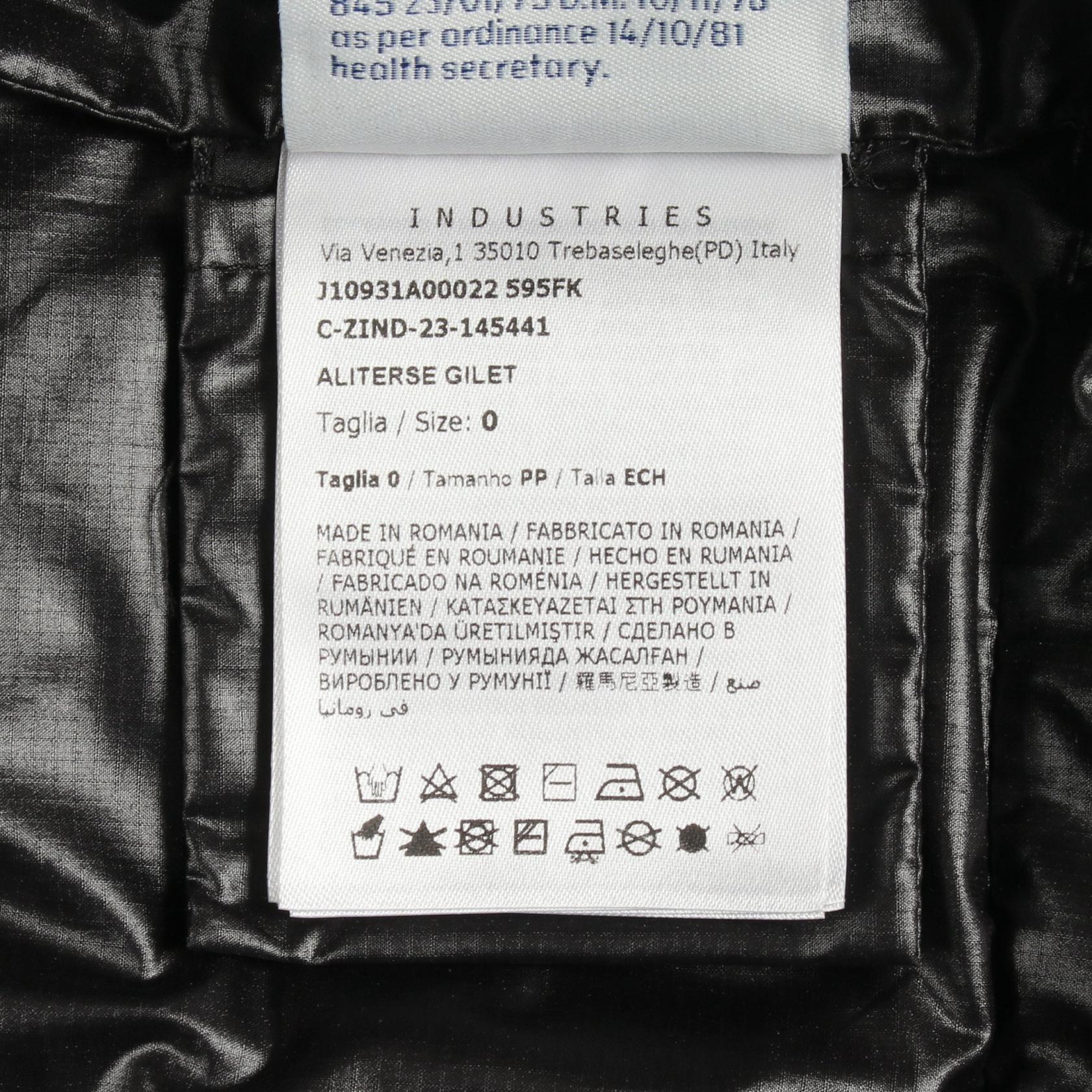 ALITERSE フード付き ダウンベスト ナイロン ホワイト ブラック モンクレール アウター MONCLER
