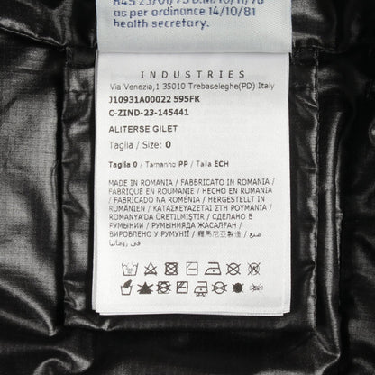 ALITERSE フード付き ダウンベスト ナイロン ホワイト ブラック モンクレール アウター MONCLER