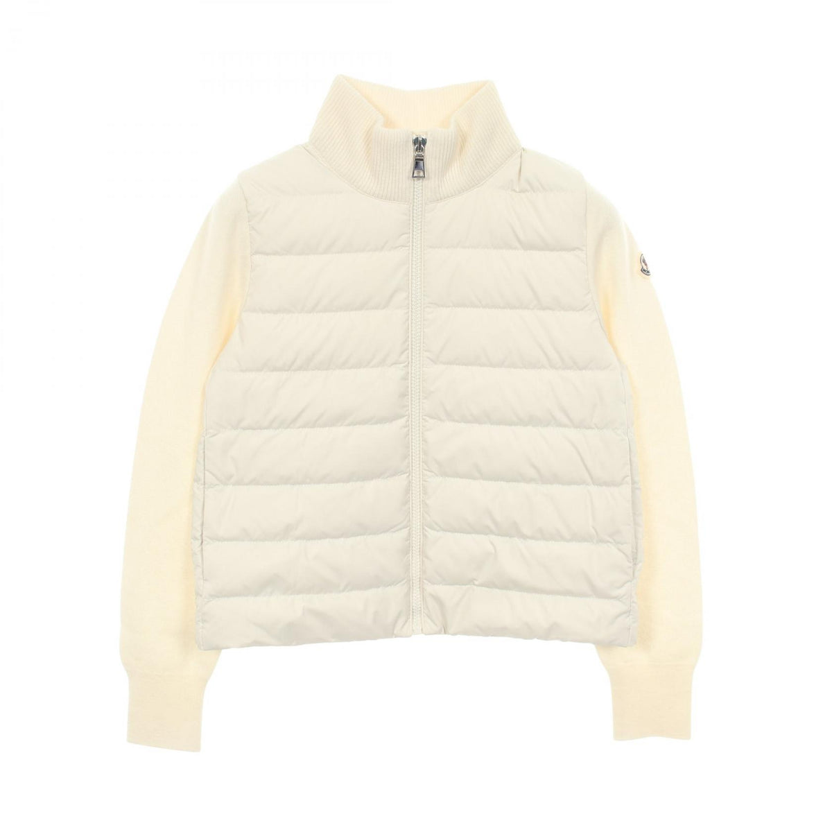 ニット切替 キッズ ダウンジャケット ウール オフホワイト モンクレール アウター MONCLER