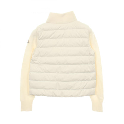 ニット切替 キッズ ダウンジャケット ウール オフホワイト モンクレール アウター MONCLER