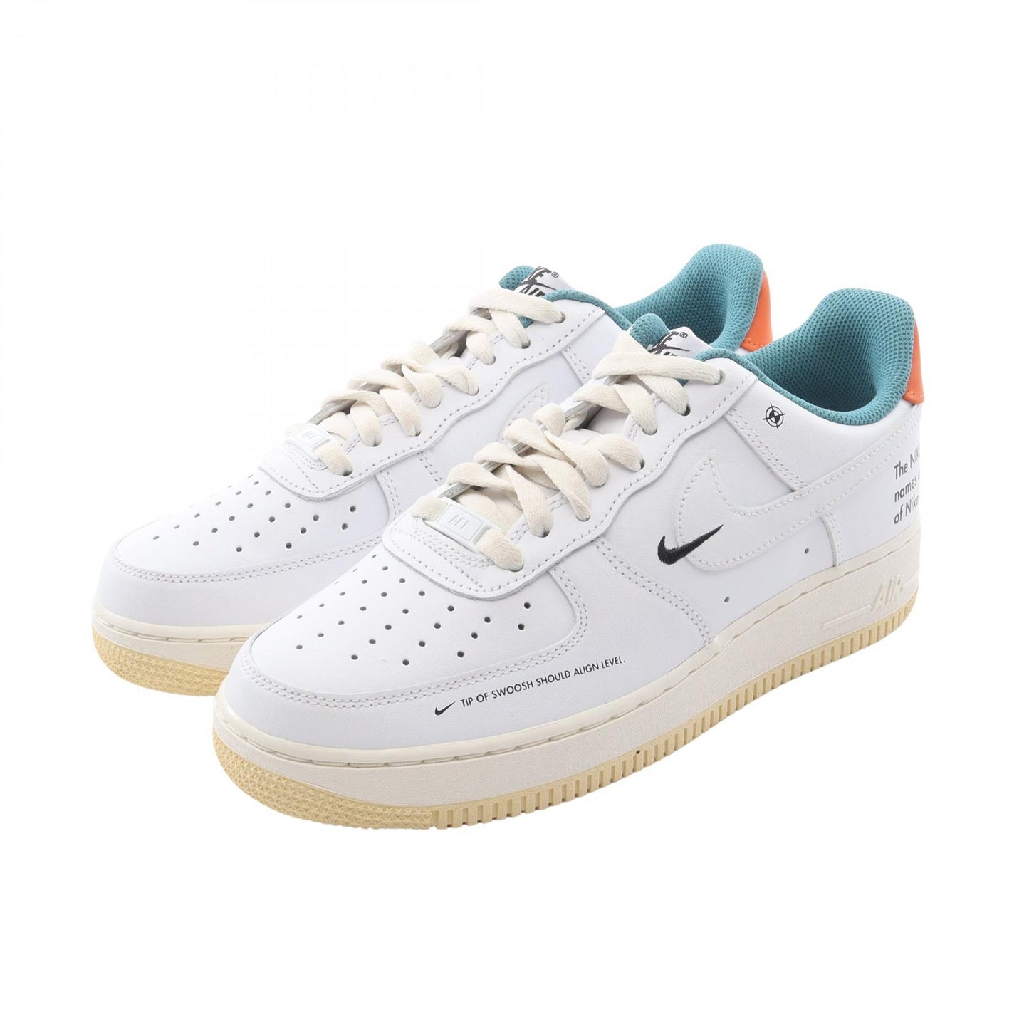 AIR FORCE 1 '07 LE スニーカー レザー ホワイト マルチカラー ナイキ シューズ NIKE