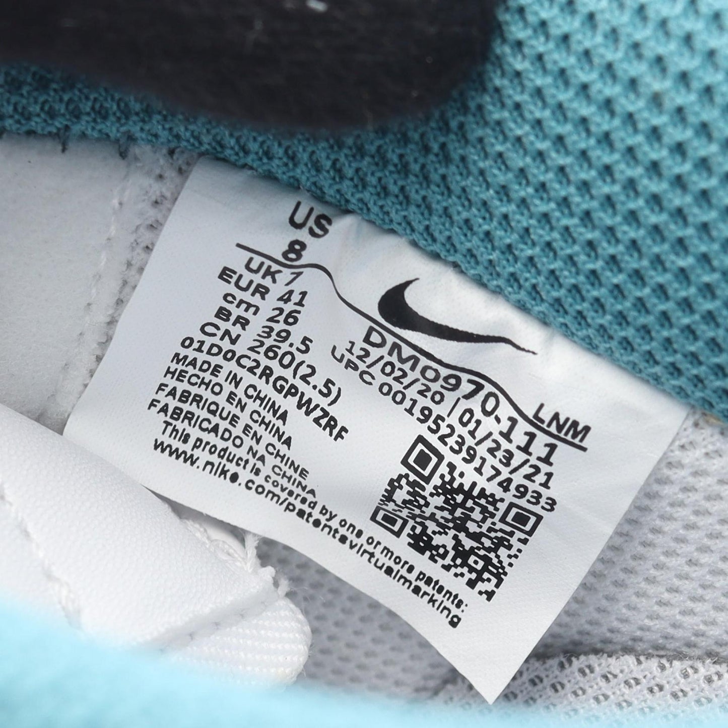 AIR FORCE 1 '07 LE スニーカー レザー ホワイト マルチカラー ナイキ シューズ NIKE