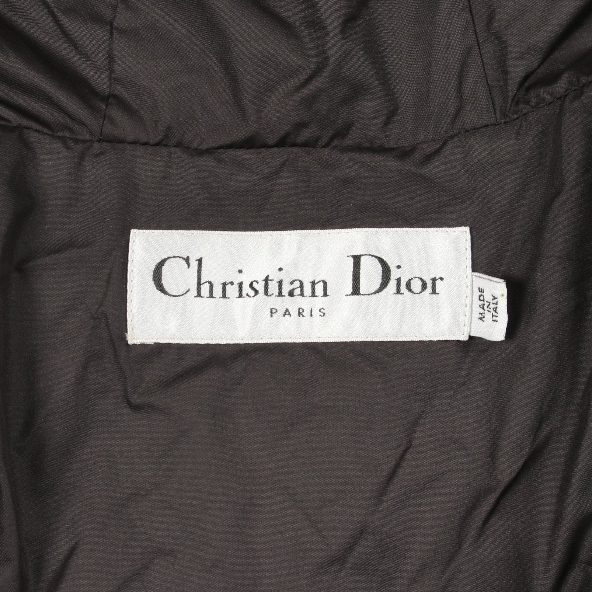 カモフラージュ フード付き 中綿 ショート ジャケット ネイビー クリスチャンディオール アウター Christian Dior