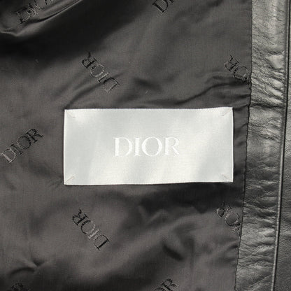 ジップアップ レザージャケット レザー ブラック ディオール アウター DIOR
