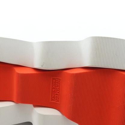 ECLAIR エクレール スリッポン スニーカー ニットファブリック ネイビー オレンジ エルメス シューズ HERMES