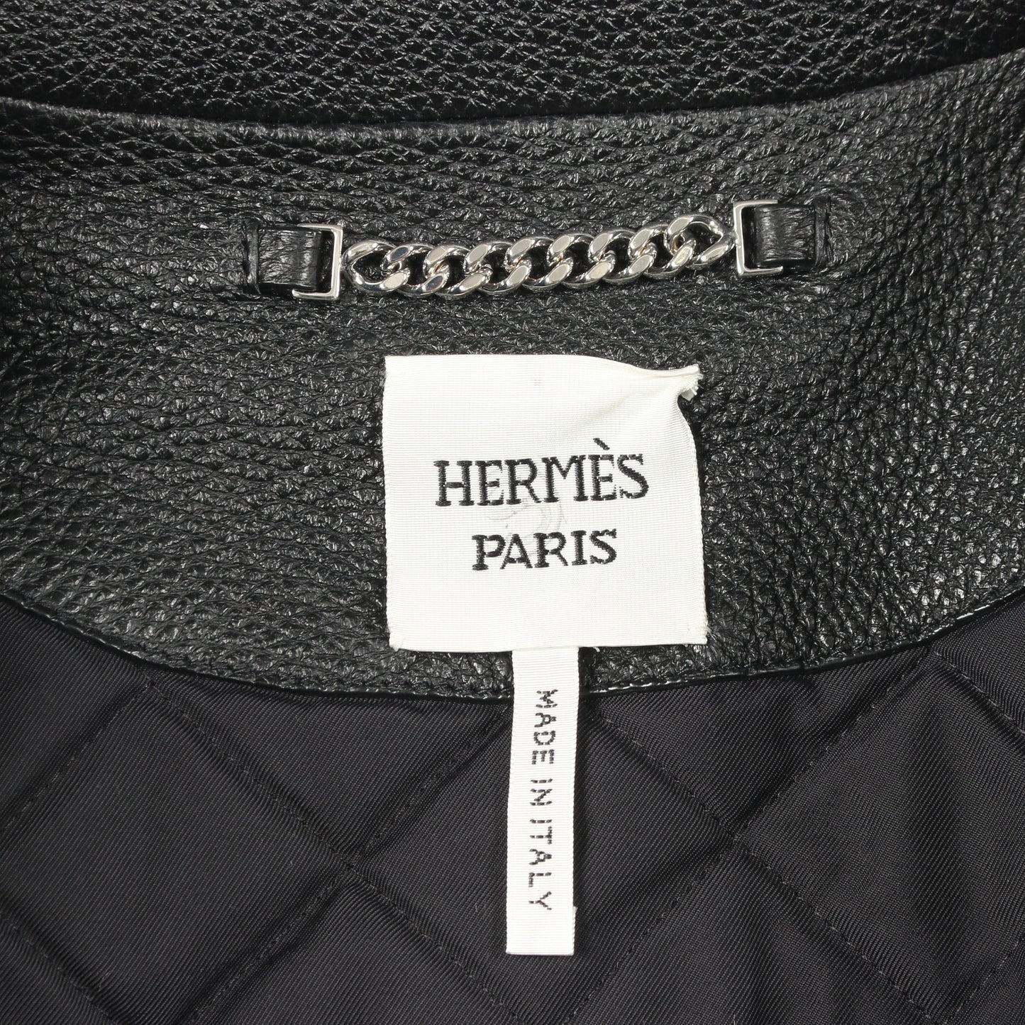 ライダースジャケット ディアスキン ブラック エルメス アウター HERMES