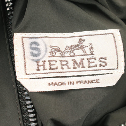 総柄 リバーシブル ジャケット ブルゾン ナイロン オフホワイト カーキグリーン マルチカラー エルメス アウター HERMES