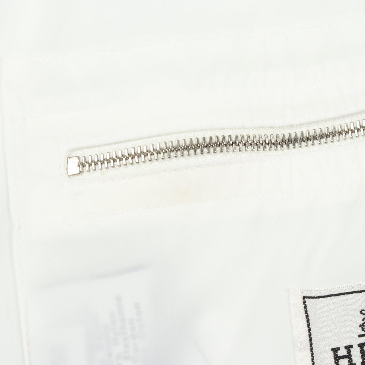 フード付き チェック ジップアップ ブルゾン ホワイト マルチカラー エルメス アウター HERMES