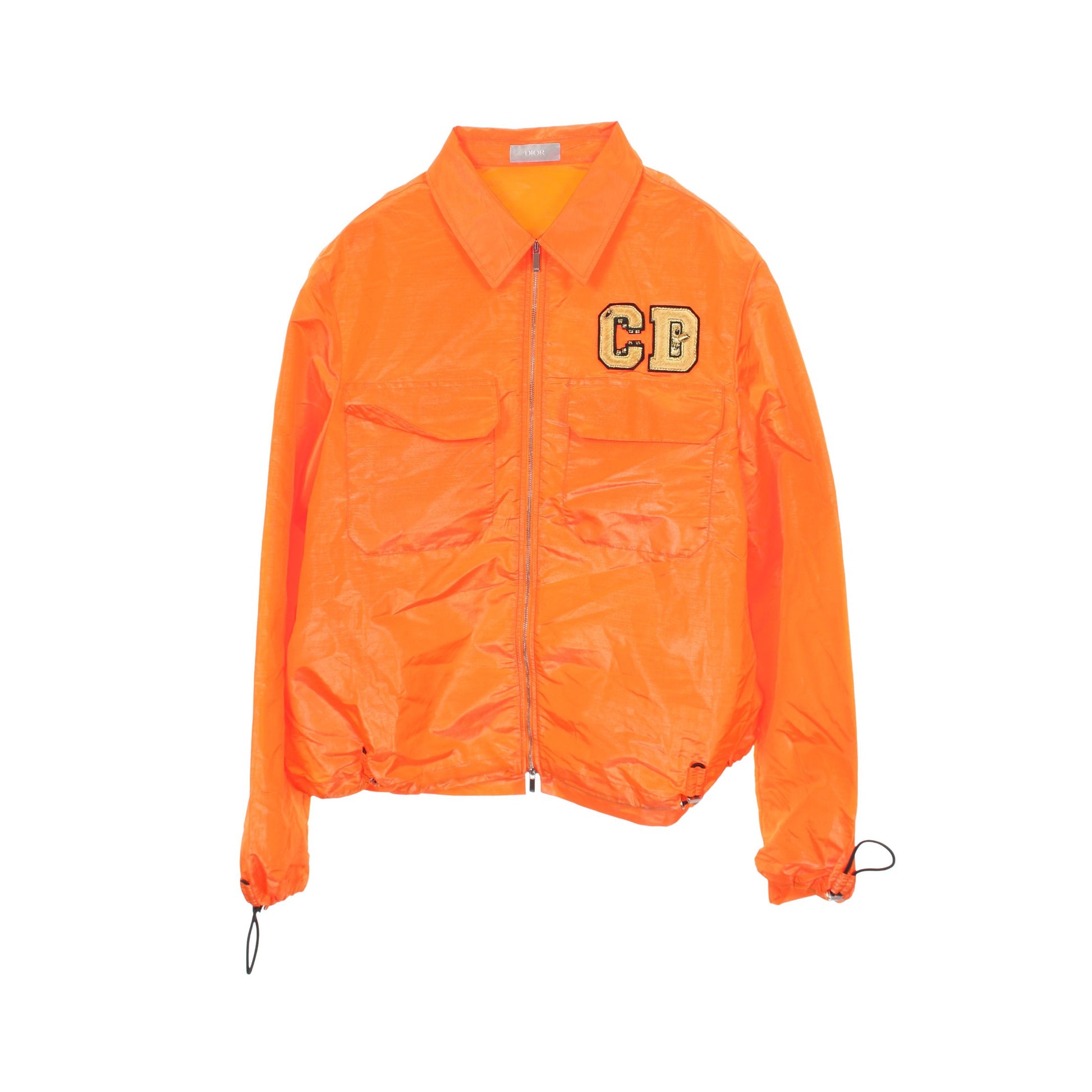 DIOR × KENNY SCHARF CDロゴ ブルゾン ジャケット ナイロン オレンジ ディオール アウター DIOR