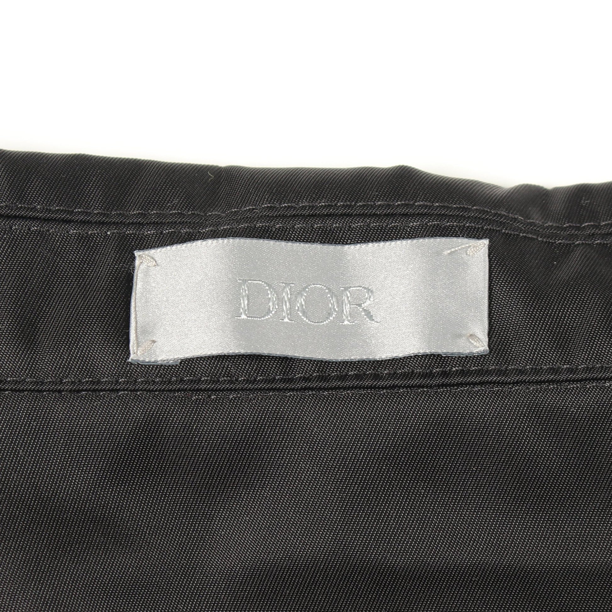 DIOR × PETER DOIG ライオン 刺繍 ジップアップ ブルゾン ナイロン ブラック ディオール アウター DIOR