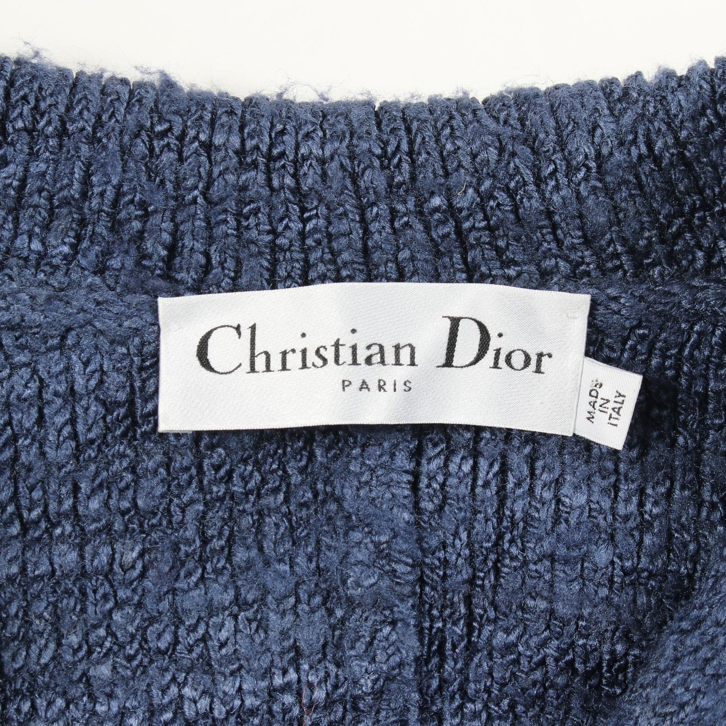 ニット ジャケット シルク ブルー クリスチャンディオール アウター Christian Dior